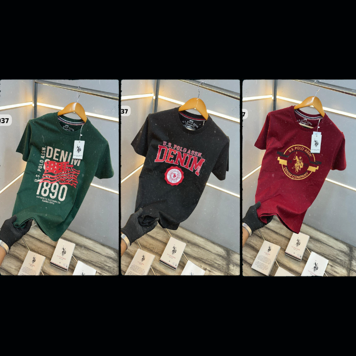 US Polo Combos set of 3 Round Neck T-Shirts