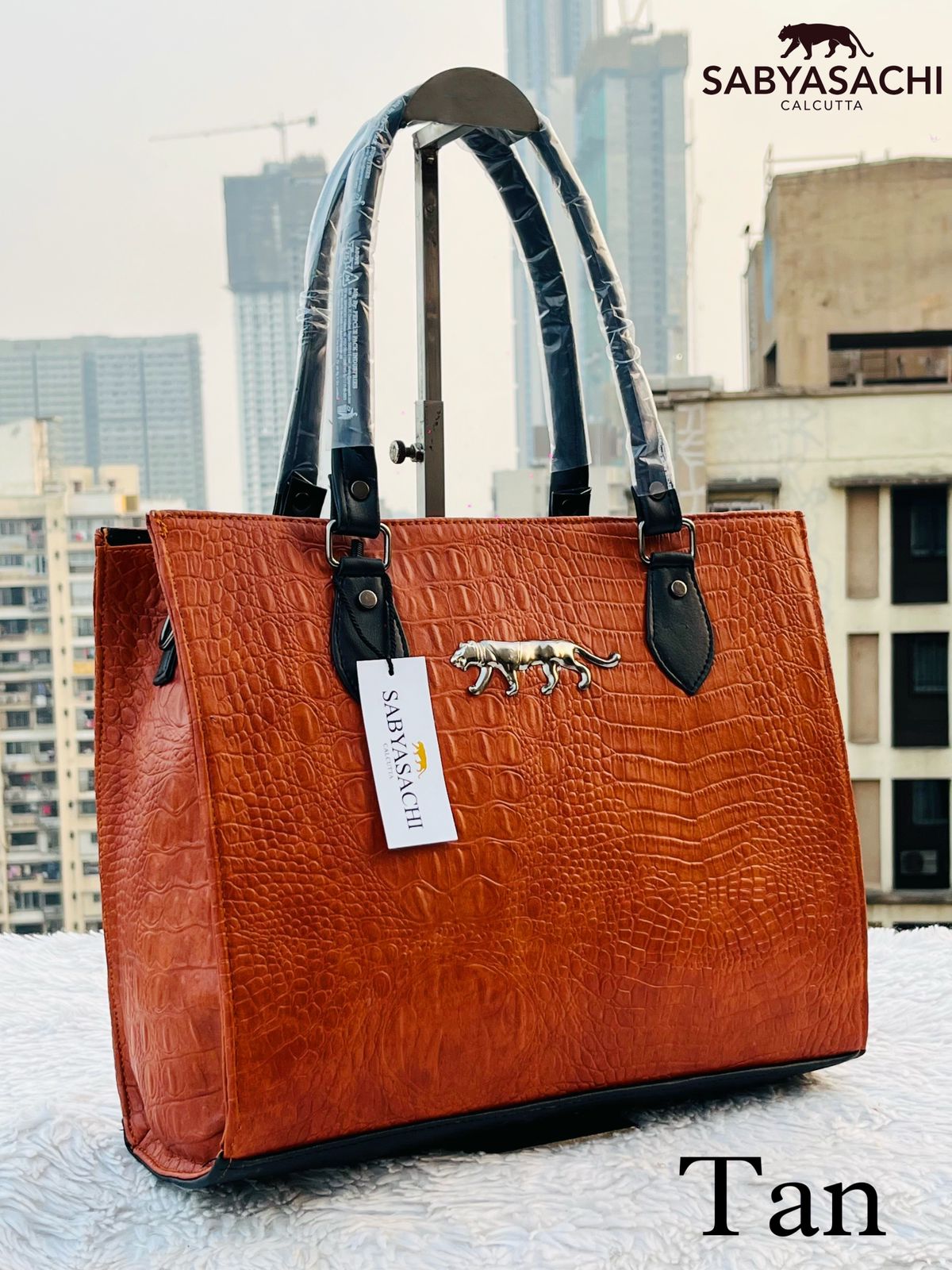 Sabyasachi Crocodile Leather Tote Bag