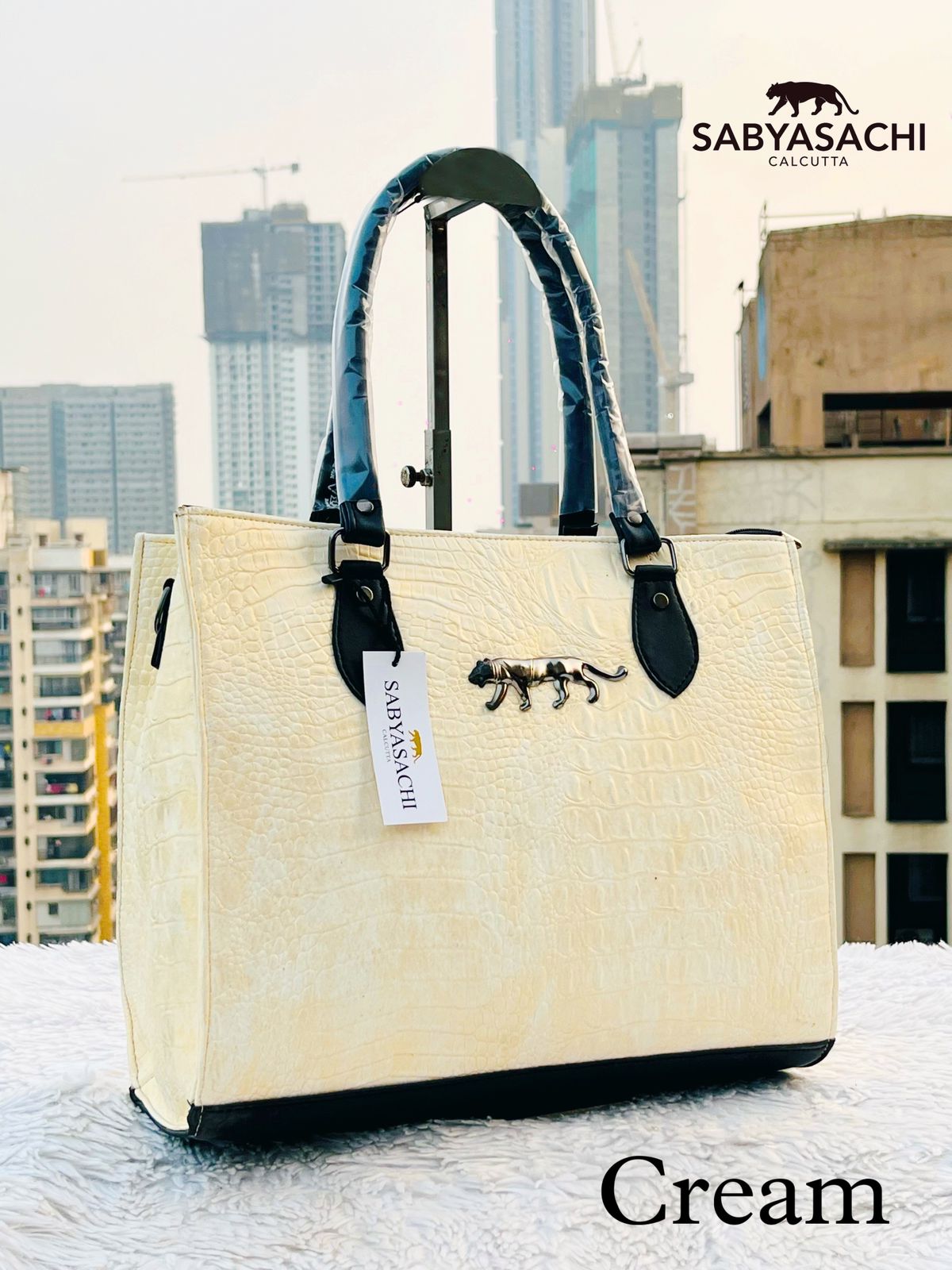 Sabyasachi Crocodile Leather Tote Bag