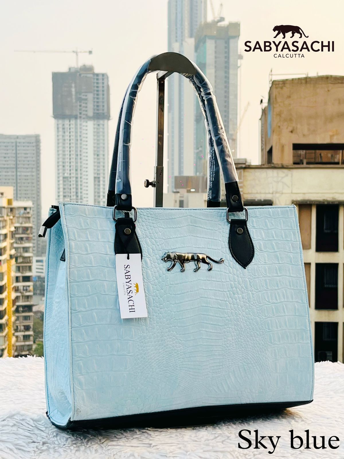 Sabyasachi Crocodile Leather Tote Bag