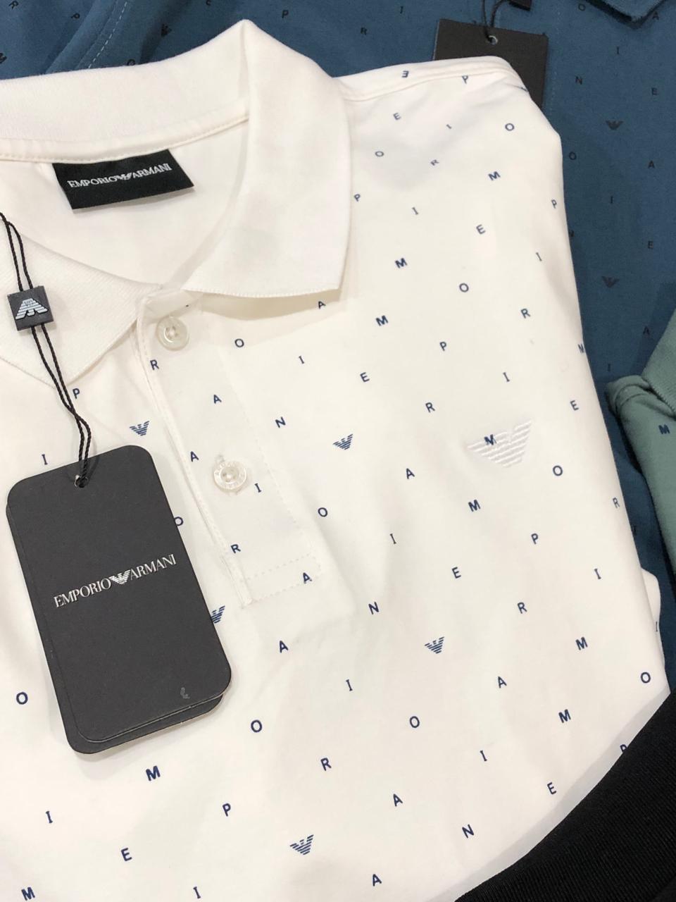Armani Premium Cotton Lycra Polos