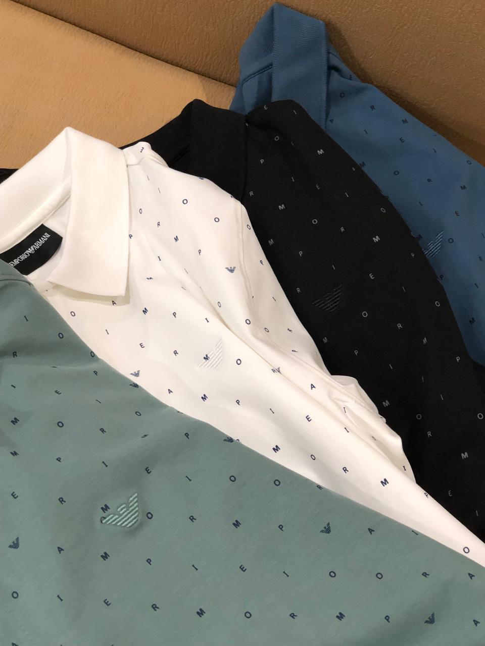 Armani Premium Cotton Lycra Polos