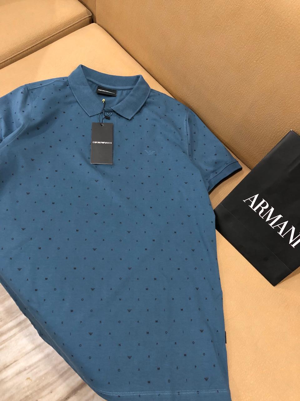 Armani Premium Cotton Lycra Polos