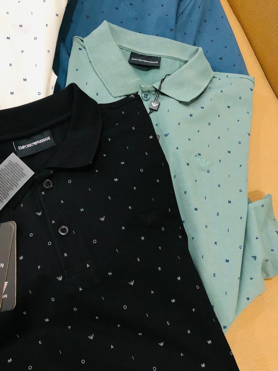 Armani Premium Cotton Lycra Polos
