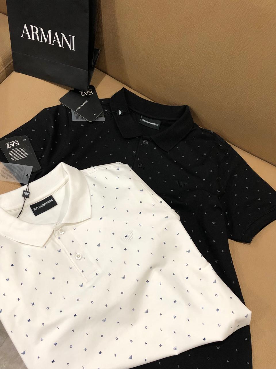Armani Premium Cotton Lycra Polos