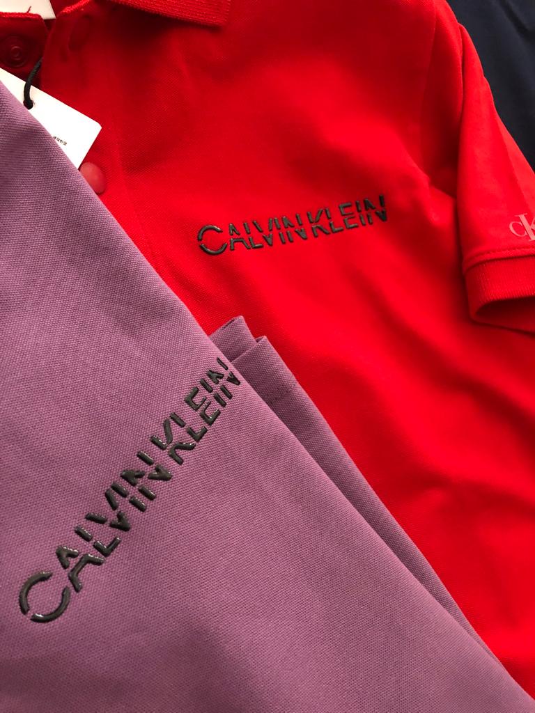 Calvin Imported Cotton Lycra Polos