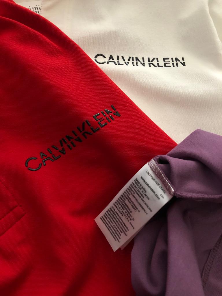 Calvin Imported Cotton Lycra Polos