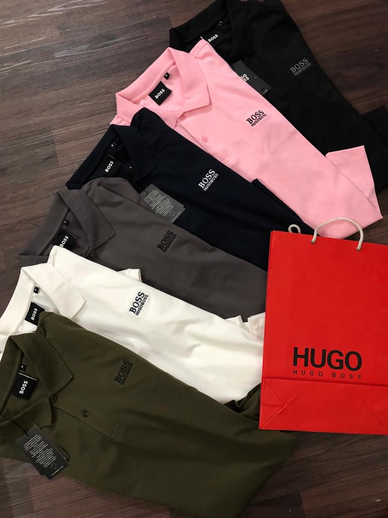 Hugo Boss Premium Cotton Lycra Polos