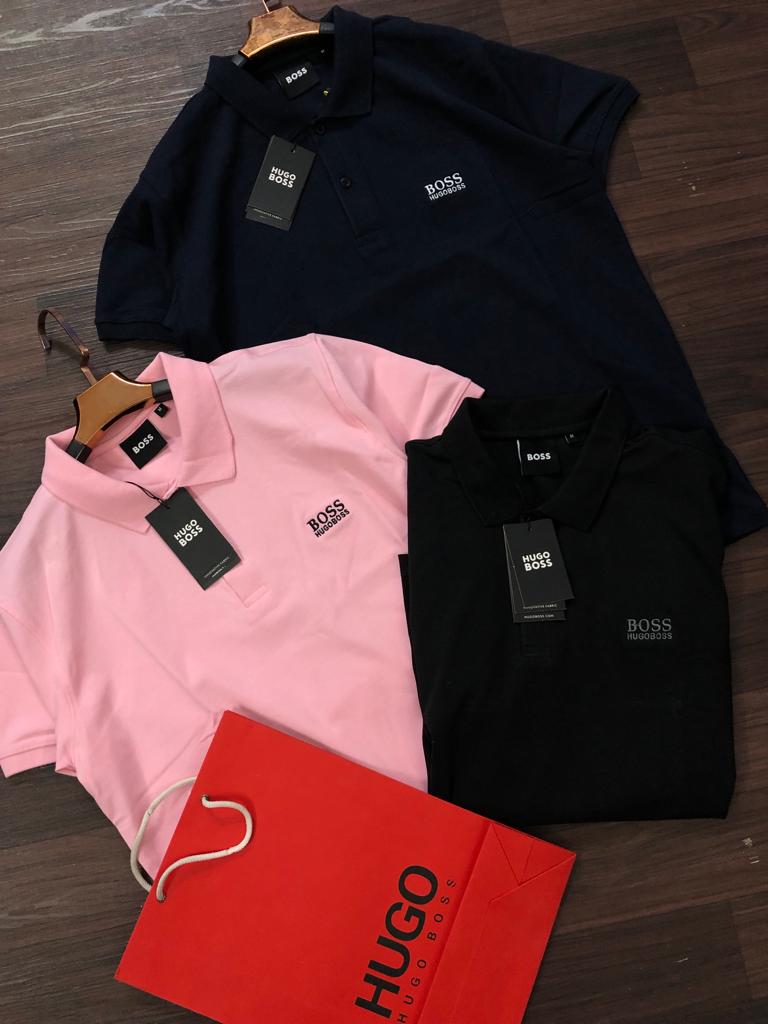 Hugo Boss Premium Cotton Lycra Polos