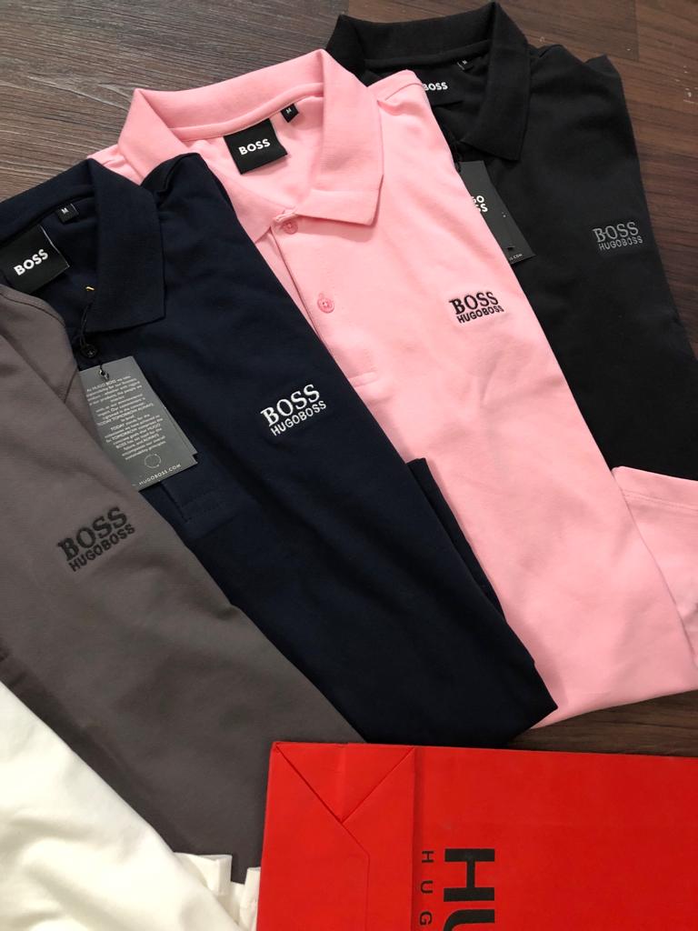 Hugo Boss Premium Cotton Lycra Polos
