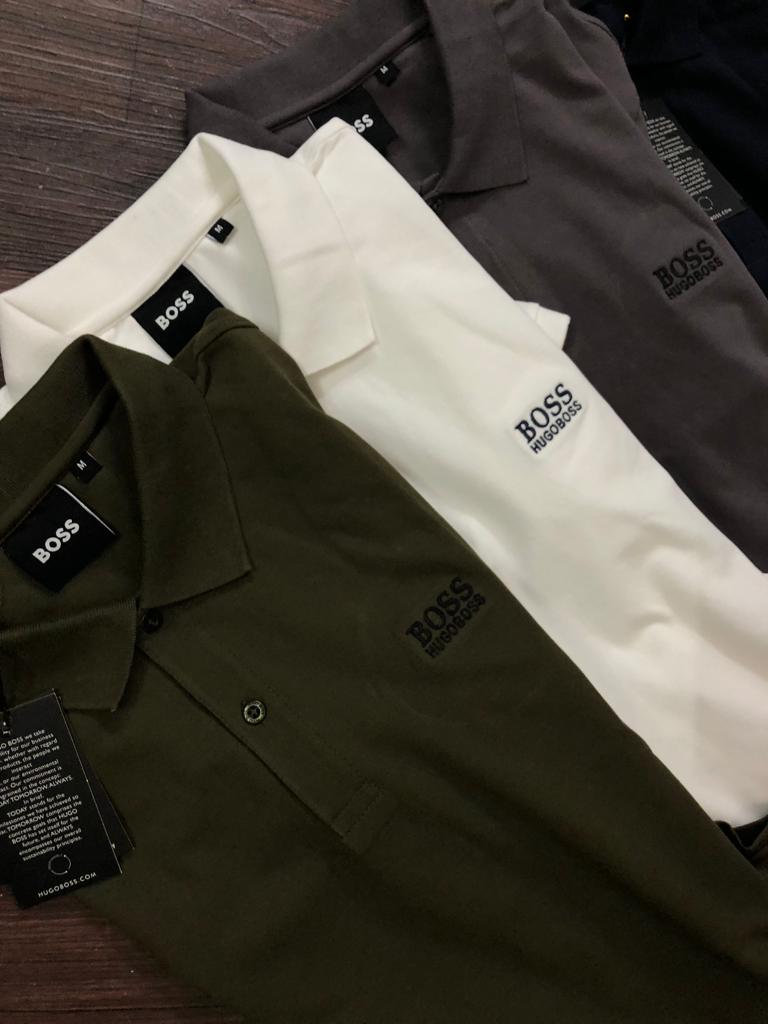 Hugo Boss Premium Cotton Lycra Polos
