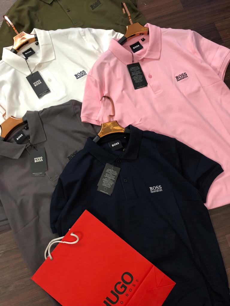 Hugo Boss Premium Cotton Lycra Polos