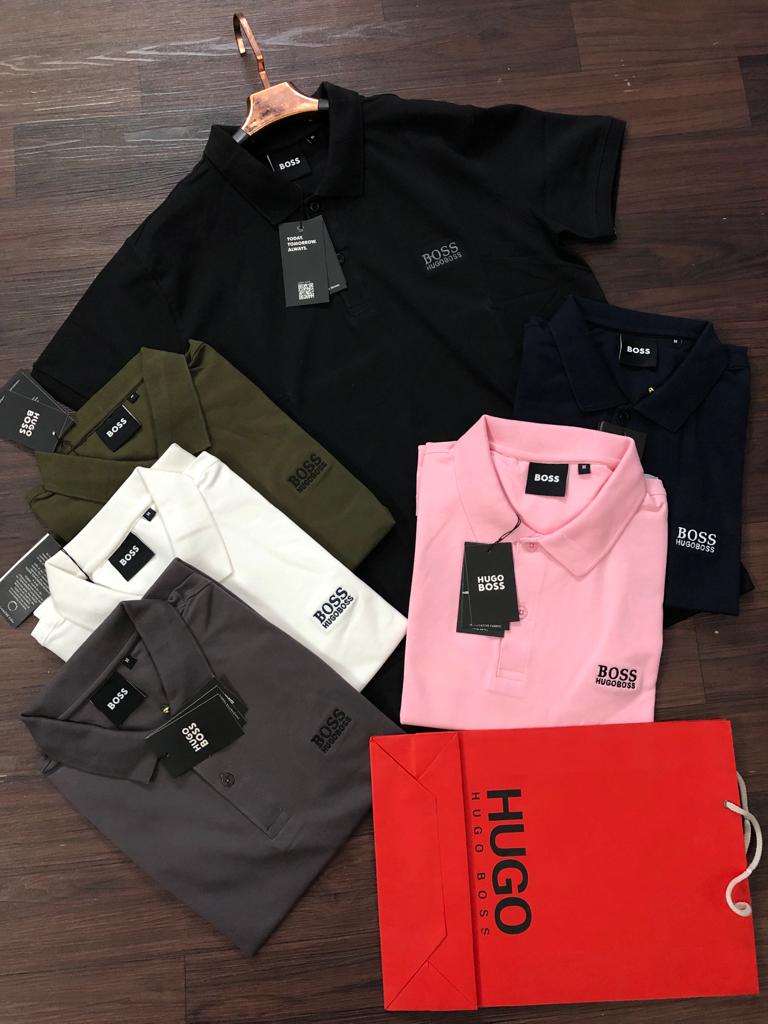 Hugo Boss Premium Cotton Lycra Polos