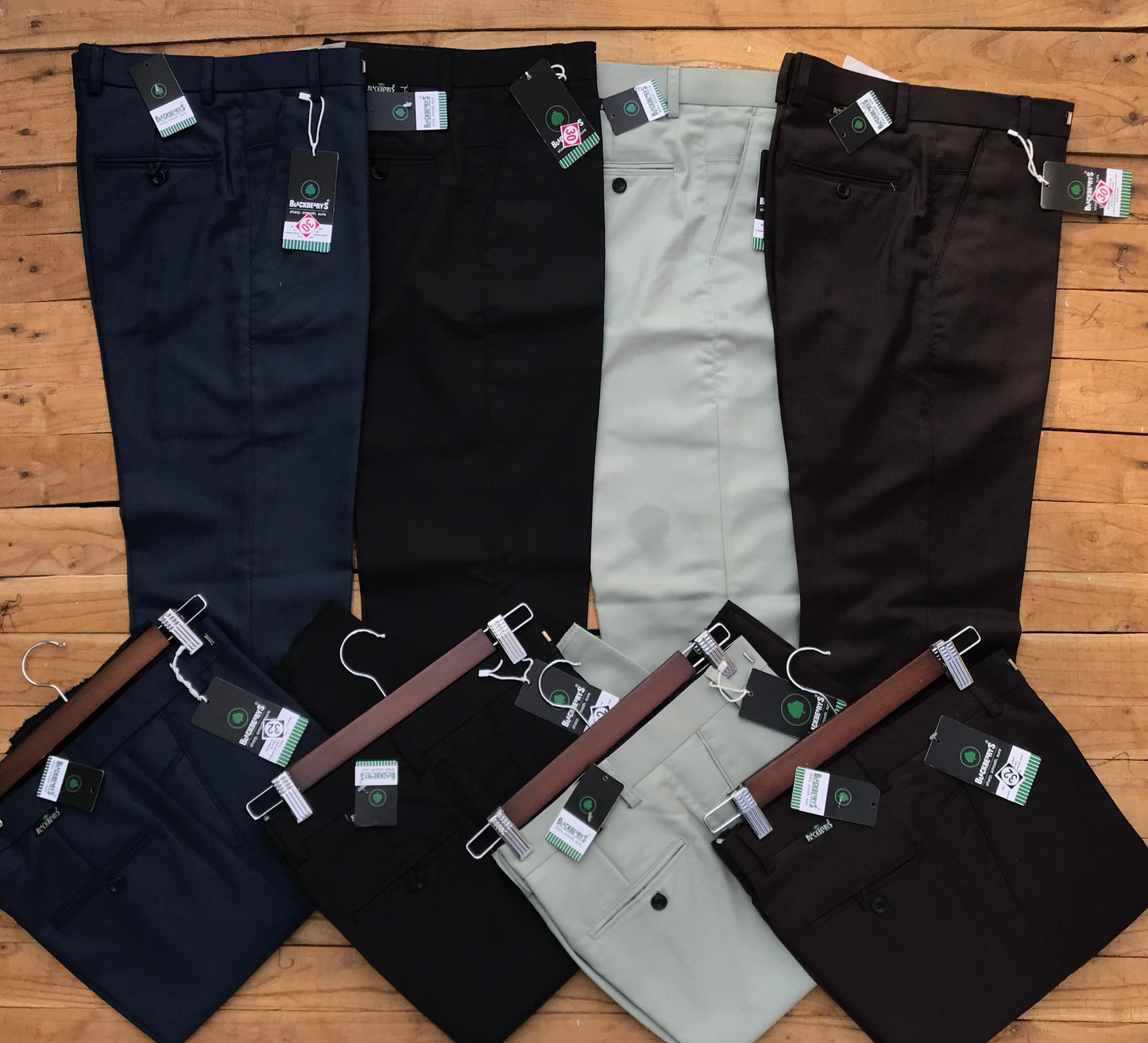 Blackberry Cotton Lycra Trousers