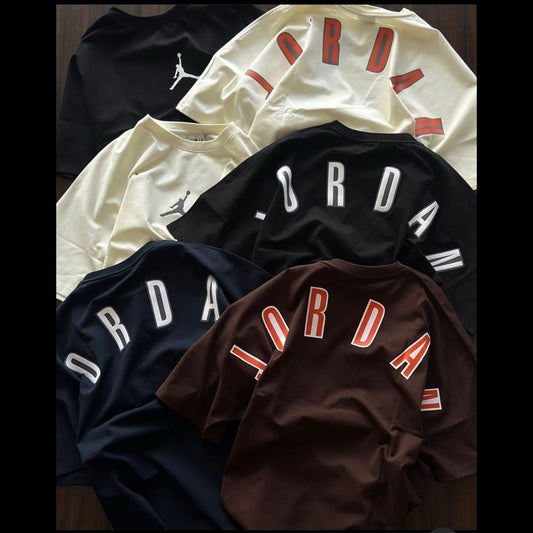 Jordan Front and Back Print Round Neck T-Shirt