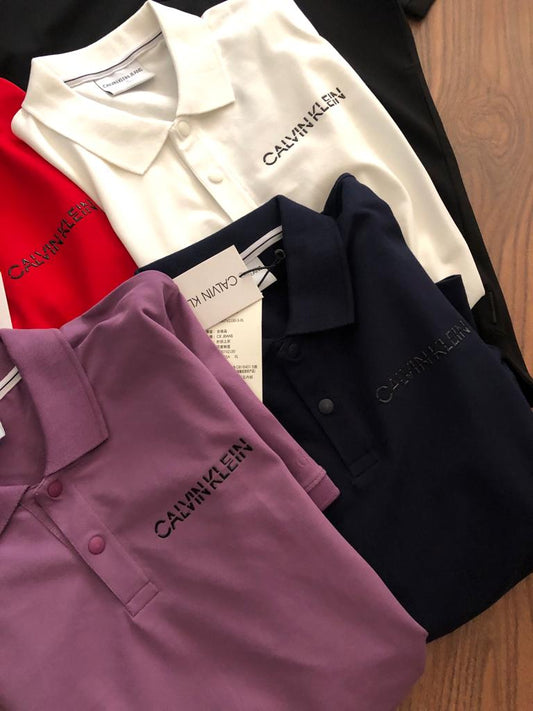 Calvin Imported Cotton Lycra Polos