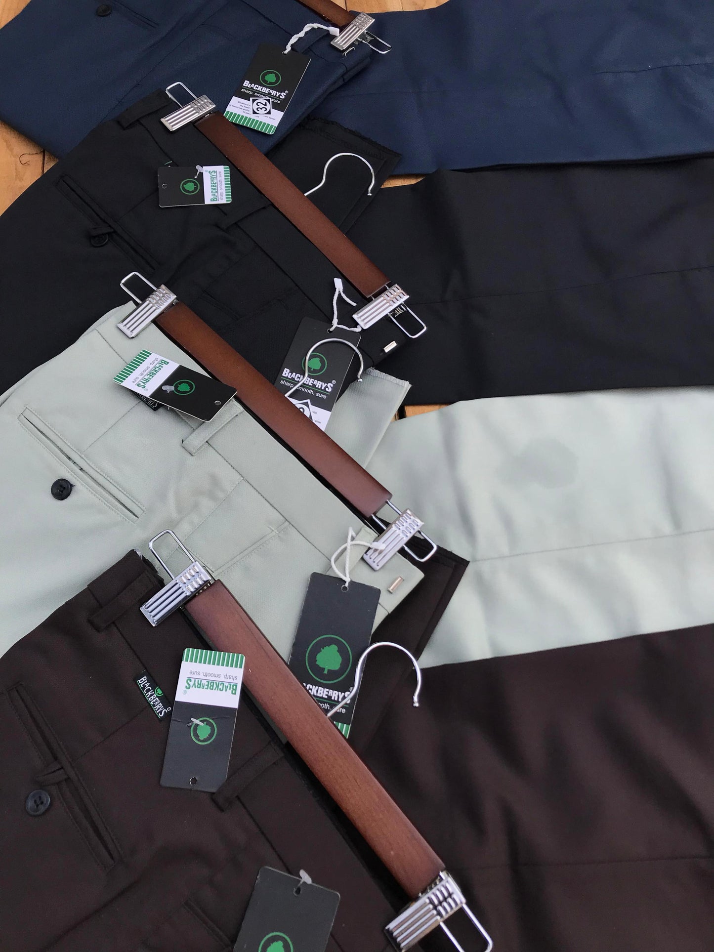 Blackberry Cotton Lycra Trousers