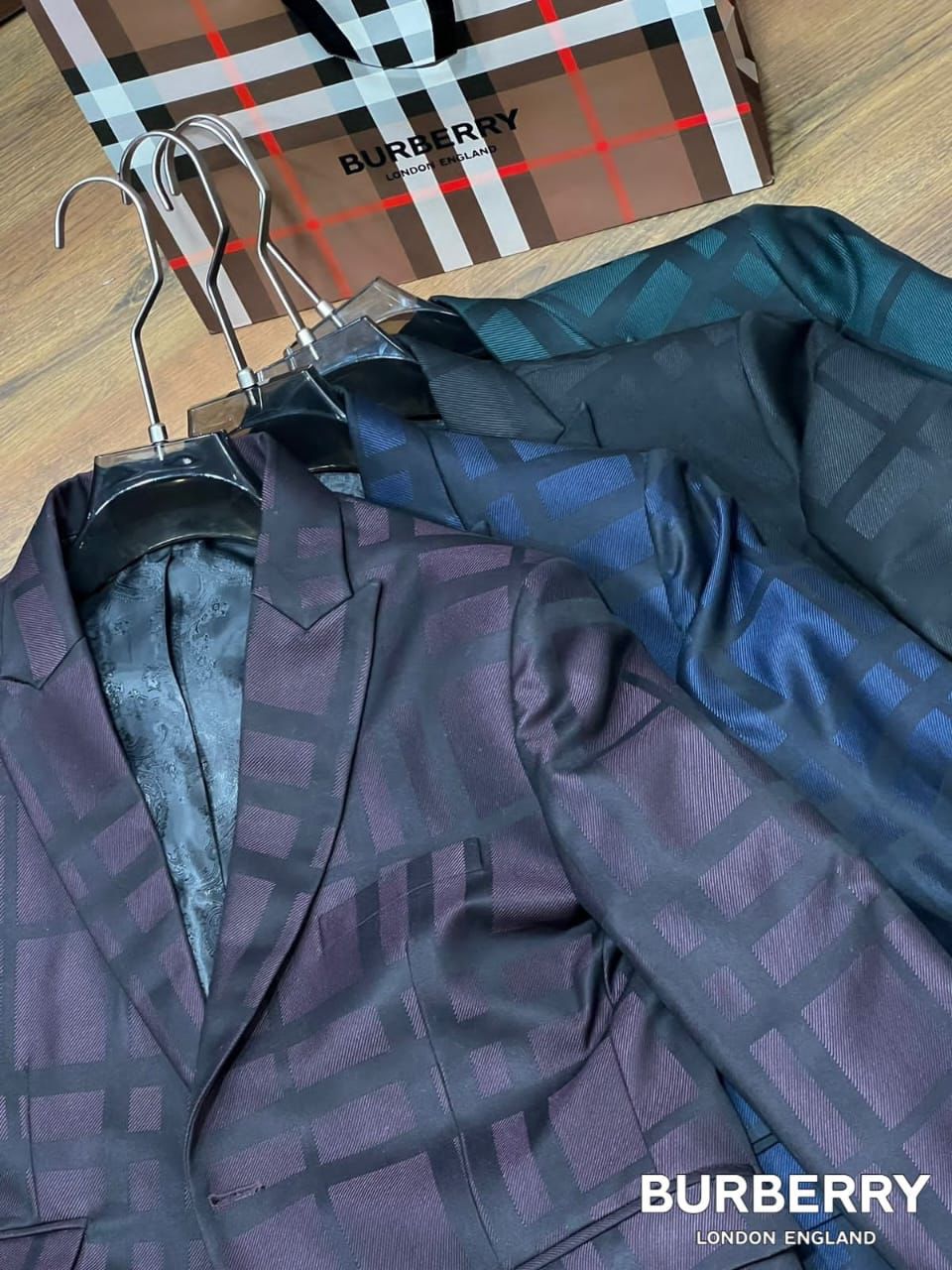 BURBERRY CHECKS IMPORTED BLAZERS