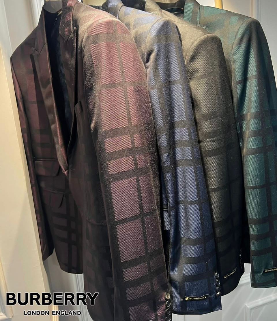 BURBERRY CHECKS IMPORTED BLAZERS