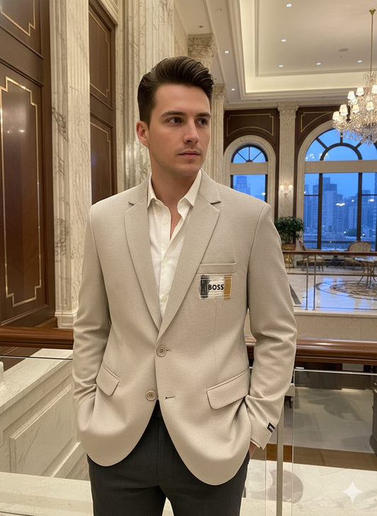 HUGO BOSS IMPORTED TWEED FABRIC BLAZERS